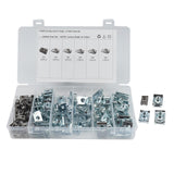 Maxbell 110 Pieces Clip Nut Stainless Steel M4 M5 M6 M8 for Car Replacement