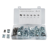 Maxbell 110 Pieces Clip Nut Stainless Steel M4 M5 M6 M8 for Car Replacement