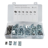 Maxbell 110 Pieces Clip Nut Stainless Steel M4 M5 M6 M8 for Car Replacement
