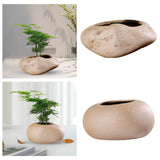 Maxbell Ceramic Flower Vase Container Statue Potted Flower Pot Bedroom Decors 14cmx11cmx7.5cm