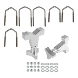Maxbell High Lift Jack Tube Mount 1-2.5"(Round/Square) for SUV Truck Silver
