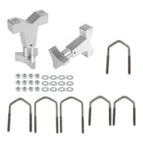 Maxbell High Lift Jack Tube Mount 1-2.5"(Round/Square) for SUV Truck Silver