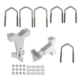 Maxbell High Lift Jack Tube Mount 1-2.5"(Round/Square) for SUV Truck Silver