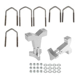 Maxbell High Lift Jack Tube Mount 1-2.5"(Round/Square) for SUV Truck Silver