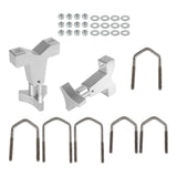 Maxbell High Lift Jack Tube Mount 1-2.5"(Round/Square) for SUV Truck Silver