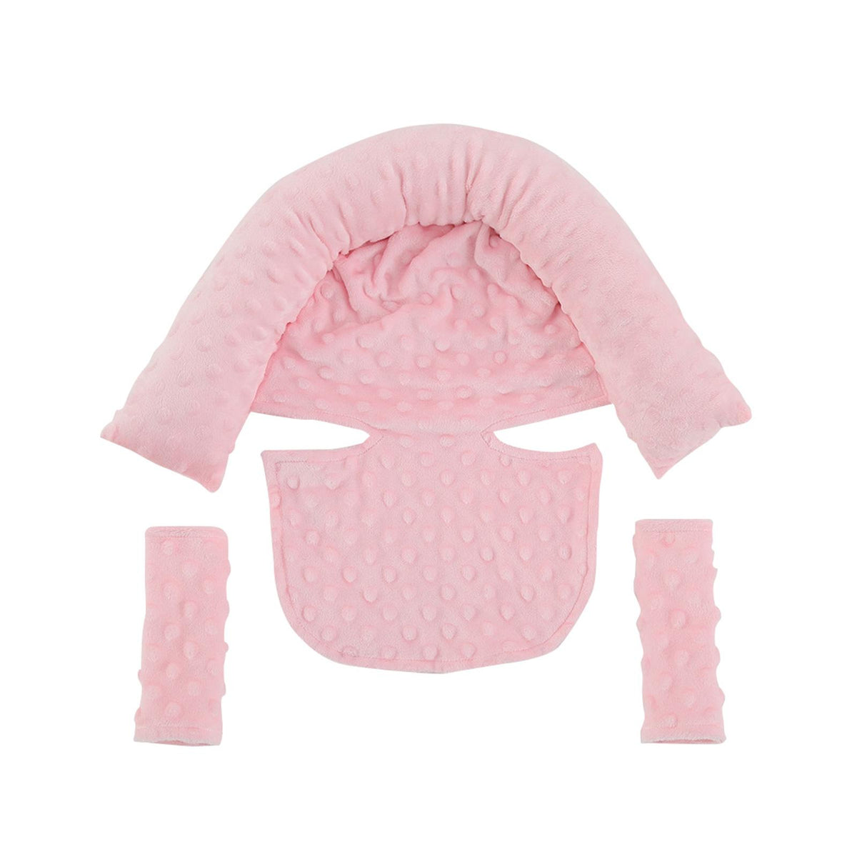 Maxbell Head and Support Pillow Car Seat Cover for Car Seat Strollers Pink