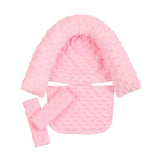 Maxbell Head and Support Pillow Car Seat Cover for Car Seat Strollers Pink