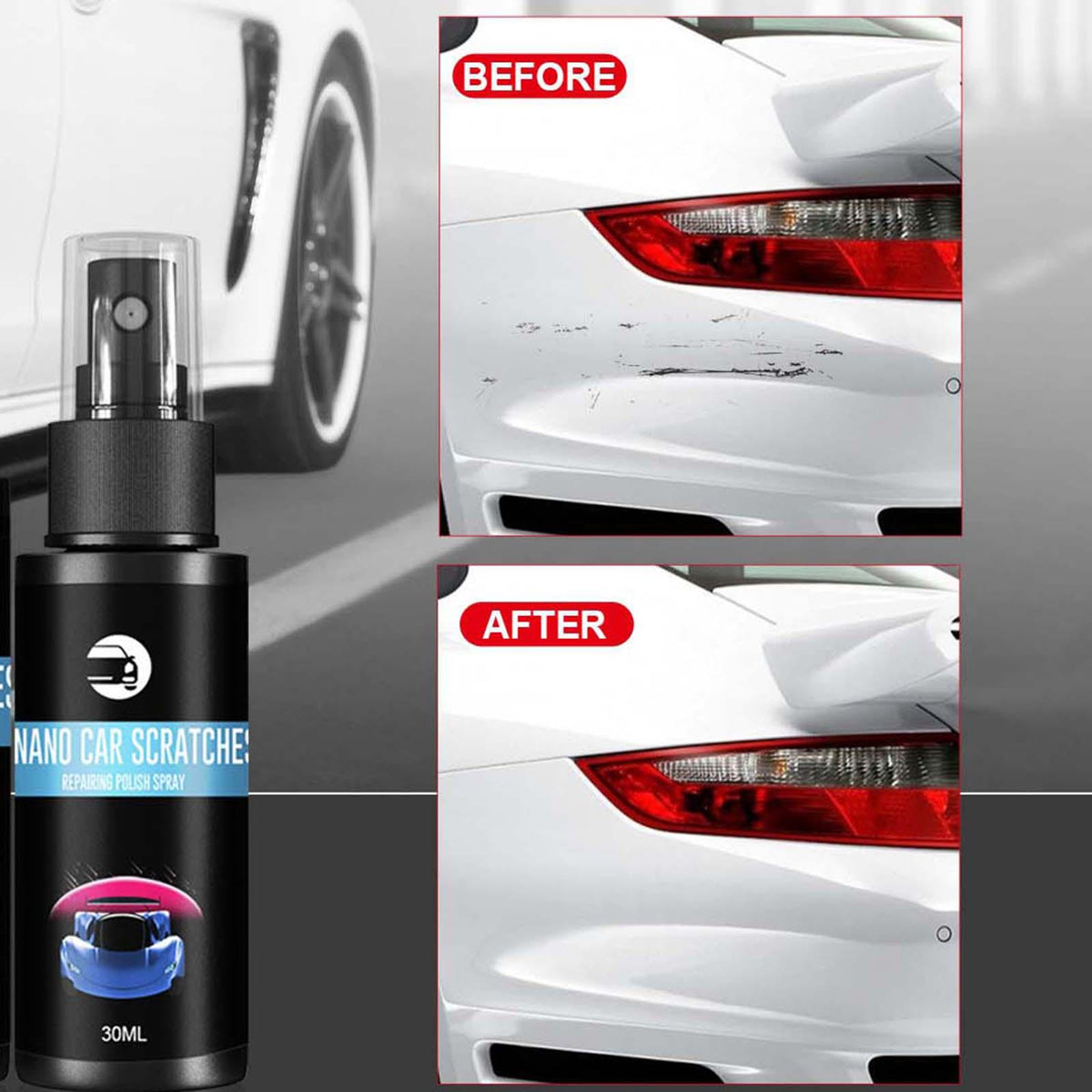 Maxbell Ceramic Coating Spray Car Repairing Spray Car Scratch Repair Removal 30ml