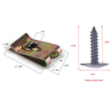 Maxbell 100Pcs Screw Nut Clip Gasket M5*19 Accessory No.12 for A5531 Auto