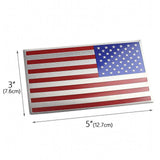 Maxbell 2 Pieces Flag Car Patriotic Stickers Decals Metal Professional Universal Multicolour
