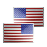 Maxbell 2 Pieces Flag Car Patriotic Stickers Decals Metal Professional Universal Multicolour