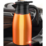 Maxbell 24V Car Truck Kettle Boiler 1400ml Stainless Steel for Milk Camping Orange