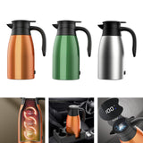 Maxbell 24V Car Truck Kettle Boiler 1400ml Stainless Steel for Milk Camping Orange