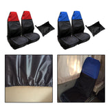 Maxbell 2 Pieces Front Car Seat Covers Dustproof Waterproof Durable for Suvs Black Red