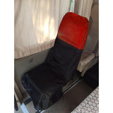 Maxbell 2 Pieces Front Car Seat Covers Dustproof Waterproof Durable for Suvs Black Red