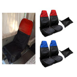 Maxbell 2 Pieces Front Car Seat Covers Dustproof Waterproof Durable for Suvs Black Red