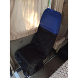 Maxbell 2 Pieces Front Car Seat Covers Dustproof Waterproof Durable for Suvs Black Blue