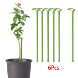 Maxbell 6 Pieces 30cm Plant Support Stakes Plant Fixed for Balcony Indoor Flowers