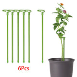Maxbell 6 Pieces 30cm Plant Support Stakes Plant Fixed for Balcony Indoor Flowers