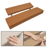 Maxbell Nail Arm Rest Washable Accessories PU for Nail Technician Table Manicure Caramel color