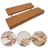 Maxbell Nail Arm Rest Washable Accessories PU for Nail Technician Table Manicure Caramel color