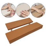 Maxbell Nail Arm Rest Washable Accessories PU for Nail Technician Table Manicure Caramel color