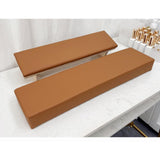 Maxbell Nail Arm Rest Washable Accessories PU for Nail Technician Table Manicure Caramel color