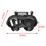 Maxbell Universal Car Headrest Cup Holder with Phone Mount for Bottle