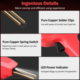 Maxbell Stapler Plastic Welding Machine Nailing for Repairing Bumpers Spoilers Red