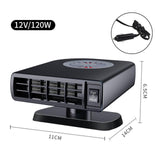Maxbell Car Heater 2 Gear Rotatable for Automobile RV Vehicle 12V 120W