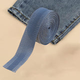 Maxbell Iron On Hemming Tape Pants Shortening Tape Hem Tape for Jeans Sewing Clothes Blue