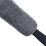 Maxbell Car Wheel Brush Wash Tool Reusable for Fenders Engines Door Plugs Grey