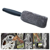 Maxbell Car Wheel Brush Wash Tool Reusable for Fenders Engines Door Plugs Grey