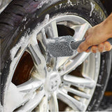 Maxbell Car Wheel Brush Wash Tool Reusable for Fenders Engines Door Plugs Grey