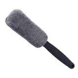 Maxbell Car Wheel Brush Wash Tool Reusable for Fenders Engines Door Plugs Grey