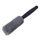 Maxbell Car Wheel Brush Wash Tool Reusable for Fenders Engines Door Plugs Grey