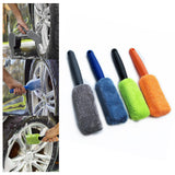 Maxbell Car Wheel Brush Wash Tool Reusable for Fenders Engines Door Plugs Blue