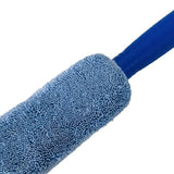 Maxbell Car Wheel Brush Wash Tool Reusable for Fenders Engines Door Plugs Blue