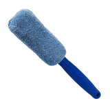 Maxbell Car Wheel Brush Wash Tool Reusable for Fenders Engines Door Plugs Blue