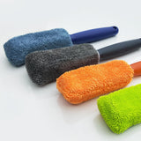 Maxbell Car Wheel Brush Wash Tool Reusable for Fenders Engines Door Plugs Blue