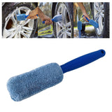 Maxbell Car Wheel Brush Wash Tool Reusable for Fenders Engines Door Plugs Blue