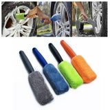 Maxbell Car Wheel Brush Wash Tool Reusable for Fenders Engines Door Plugs Blue