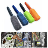 Maxbell Car Wheel Brush Wash Tool Reusable for Fenders Engines Door Plugs Blue