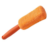 Maxbell Car Wheel Brush Wash Tool Reusable for Fenders Engines Door Plugs Orange