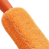 Maxbell Car Wheel Brush Wash Tool Reusable for Fenders Engines Door Plugs Orange