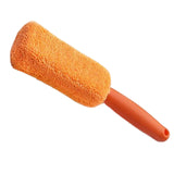 Maxbell Car Wheel Brush Wash Tool Reusable for Fenders Engines Door Plugs Orange