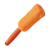 Maxbell Car Wheel Brush Wash Tool Reusable for Fenders Engines Door Plugs Orange