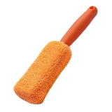Maxbell Car Wheel Brush Wash Tool Reusable for Fenders Engines Door Plugs Orange