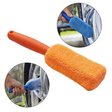 Maxbell Car Wheel Brush Wash Tool Reusable for Fenders Engines Door Plugs Orange