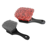 Maxbell Wheel Rim Brush Washing Tool Portable for Door Plugs Grills Truck Wine Red